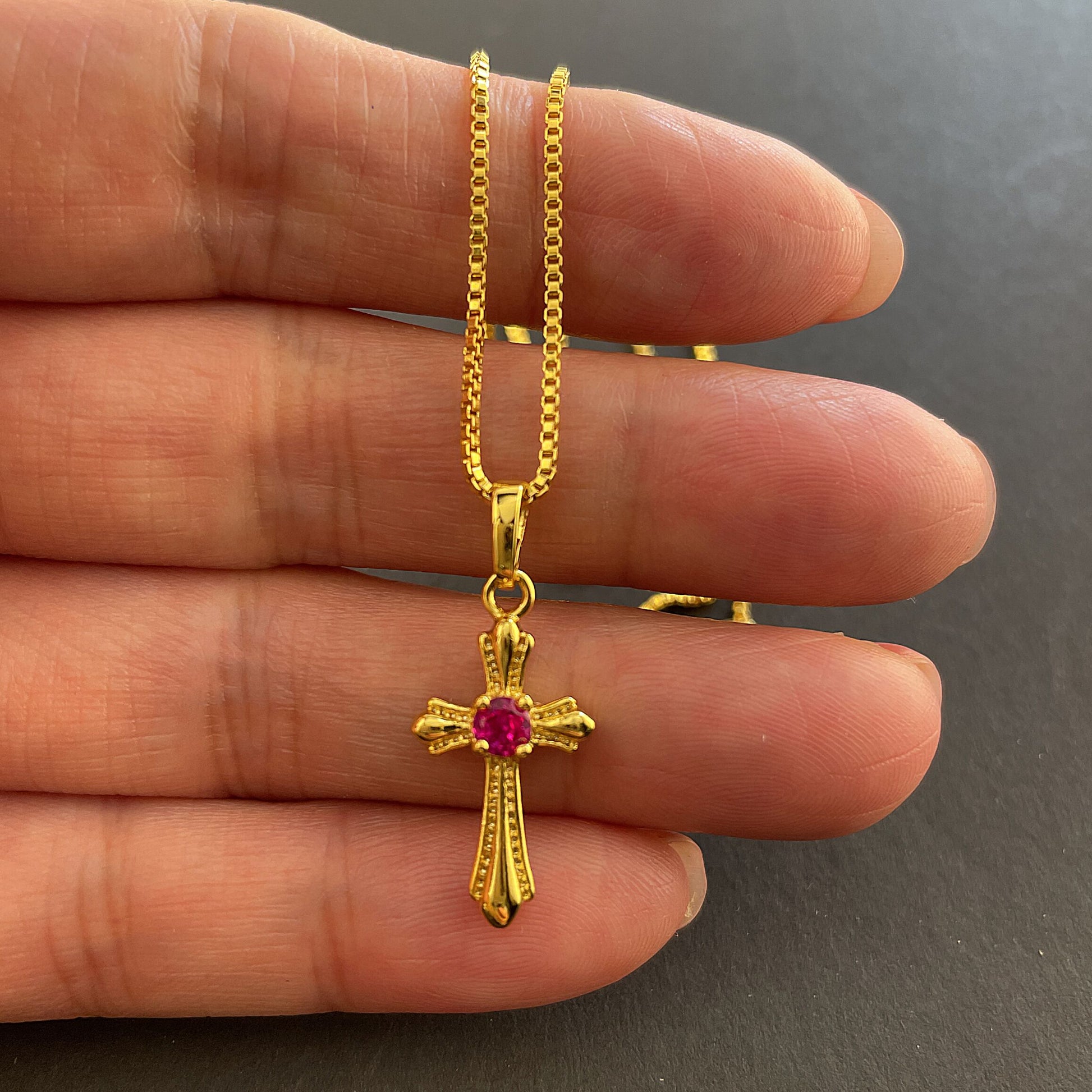 Collier Croix Chrétienne Or
