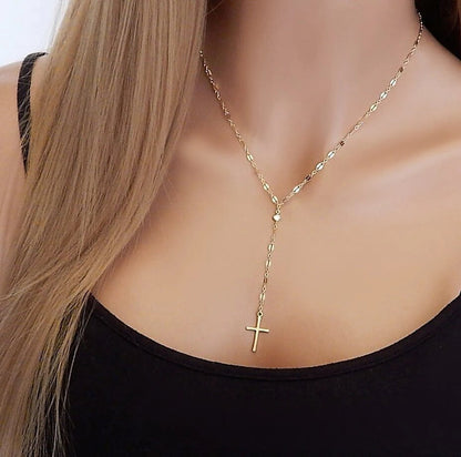 Collier Croix Femme Or