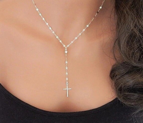 Collier Croix Femme Argent