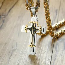 Pendentif Croix inox