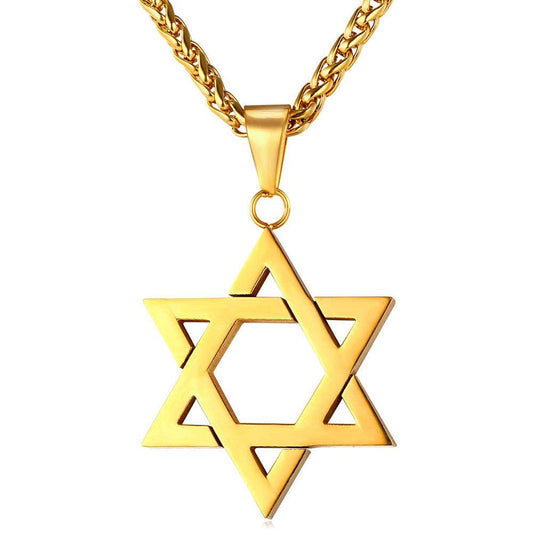 Collier Porte-bonheur Etoile de David