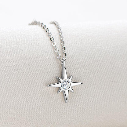 Pendentif porte-bonheur étoile argent