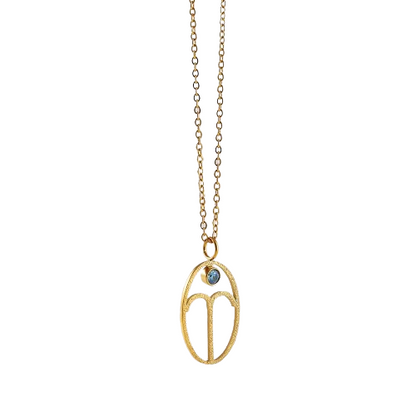 Collier zodiaque et pierre de naissance