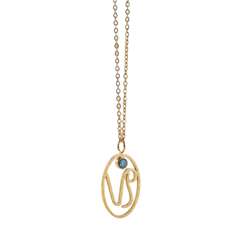 Collier zodiaque et pierre de naissance Capricorne