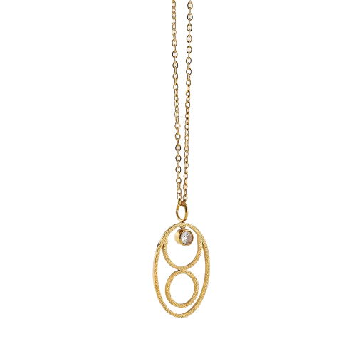 Collier zodiaque et pierre de naissance Taureau