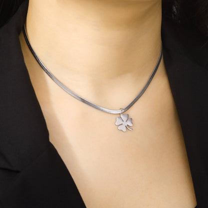 Pendentif Trèfle à 4 feuilles argent