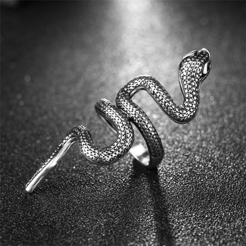 Bague serpent argent