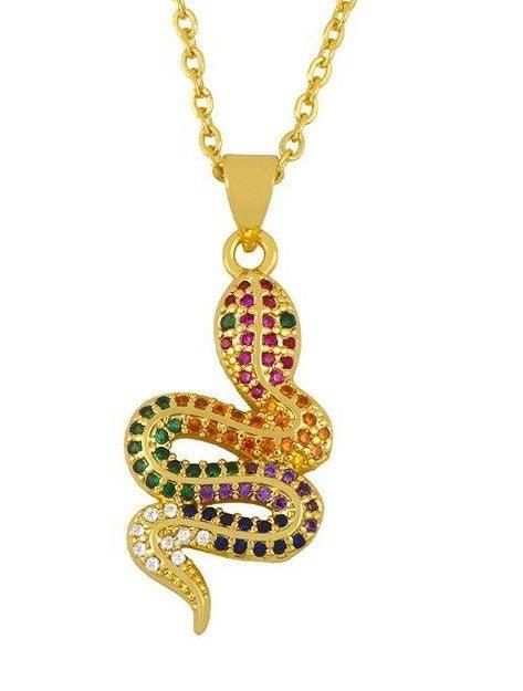 Collier porte-bonheur Serpent
