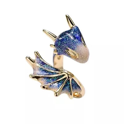 Bague porte-bonheur dragon