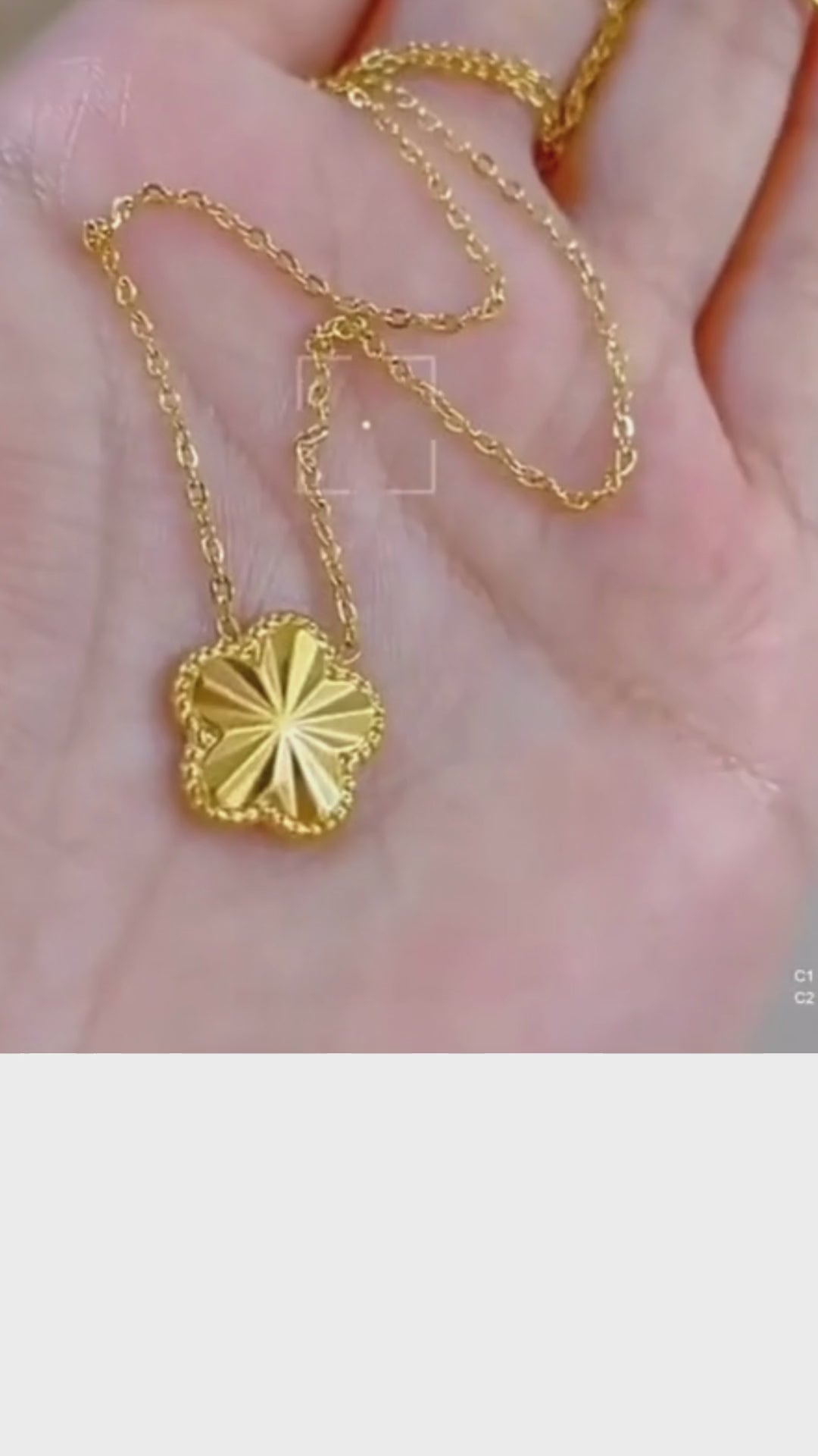 Collier Trèfle Or