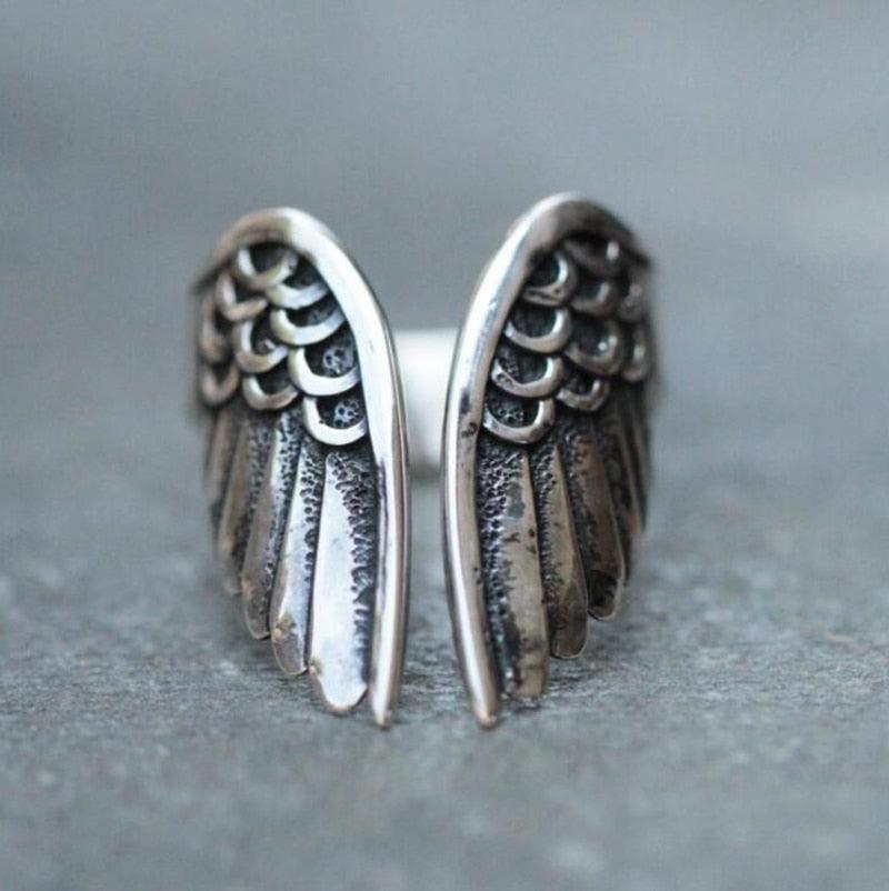 Bague protection ailes ange gardien