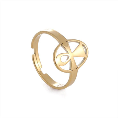 Anneau amulette de protection Ankh