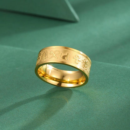 Bague amulette symboles Egypte