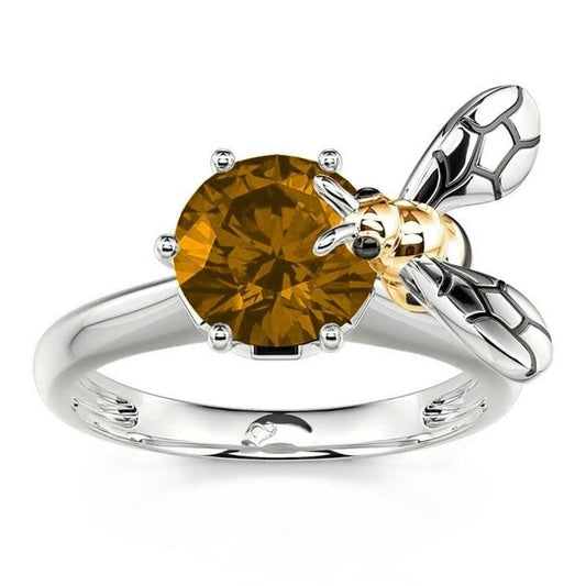 Bague abeille porte-bonheur
