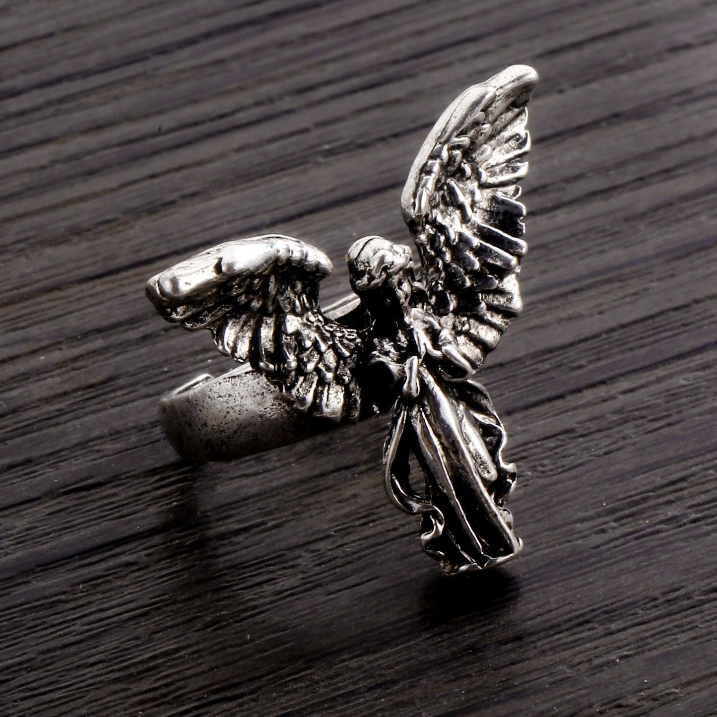 Anneau talisman de protection ange