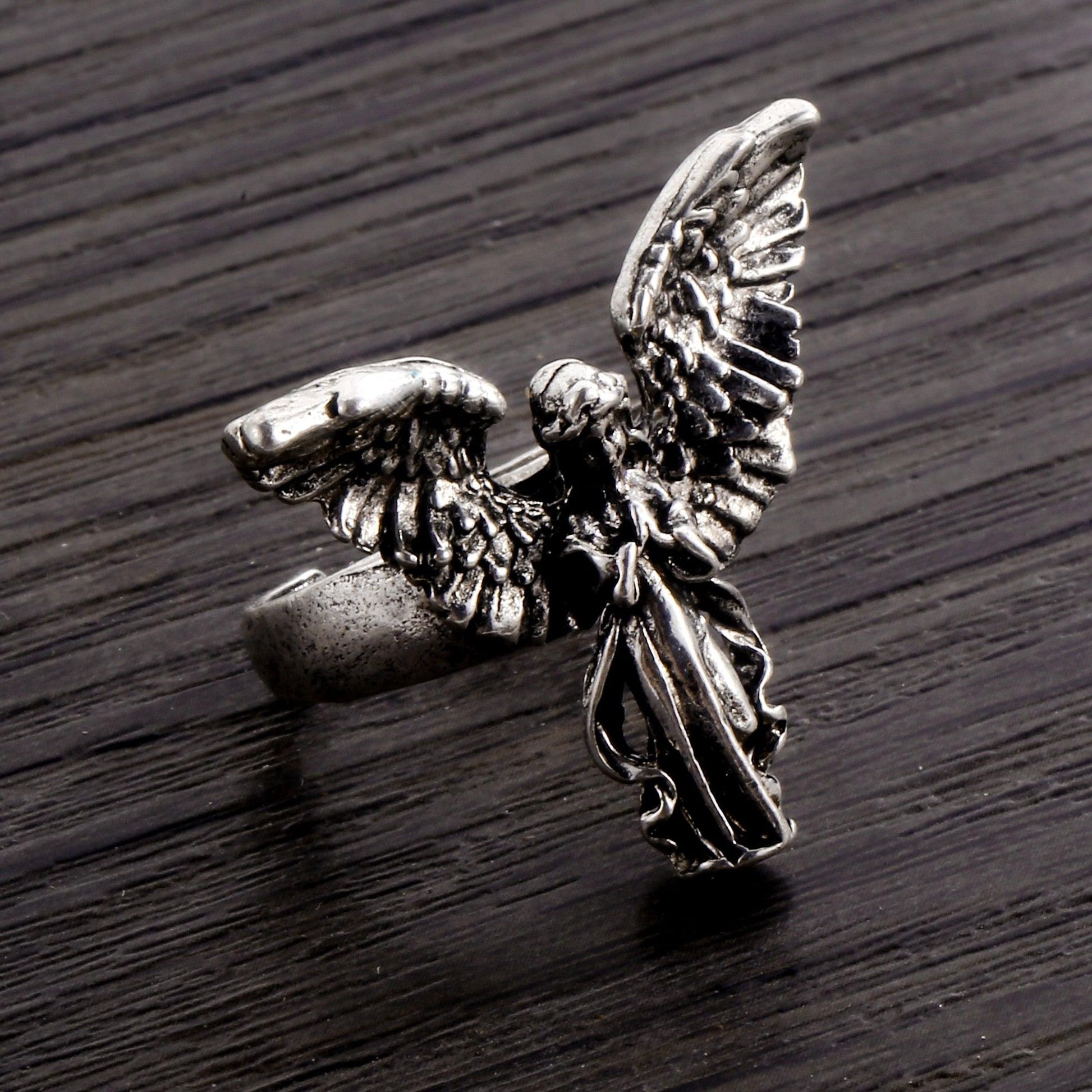 Anneau talisman de protection ange