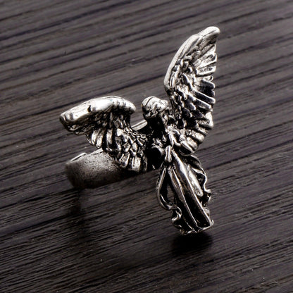 Anneau talisman de protection ange
