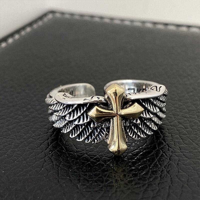 Bague talisman Ange et Dieu