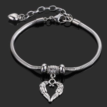 Bracelet porte-bonheur Ange et Cœur