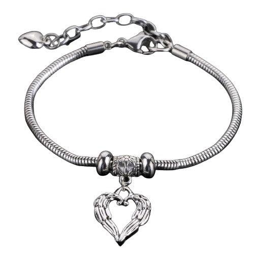 Bracelet protection divine Cœur et Aile d'Ange