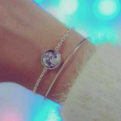 Bracelet porte-bonheur univers lune du loup