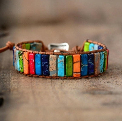 Bracelet amulette tibétaine 7 chakras
