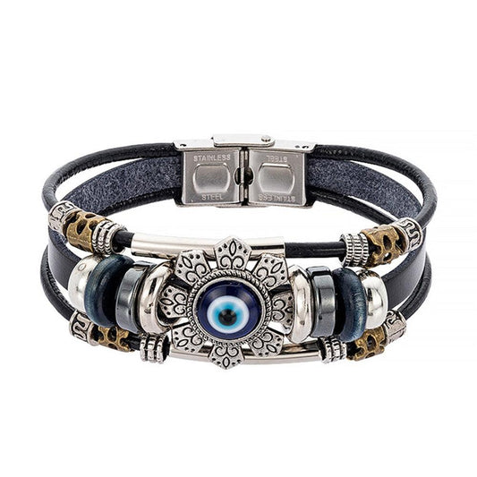 Bracelet porte-bonheur protection mauvais œil turc