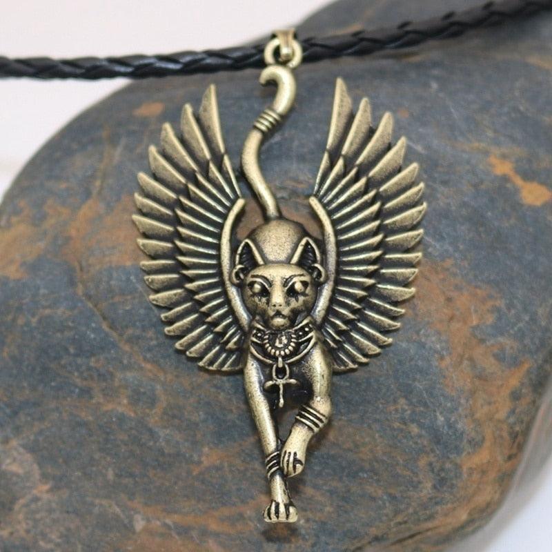 Collier égyptien amulette de protection