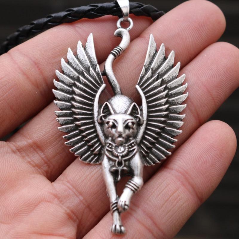 Pendentif talisman égyptien chat