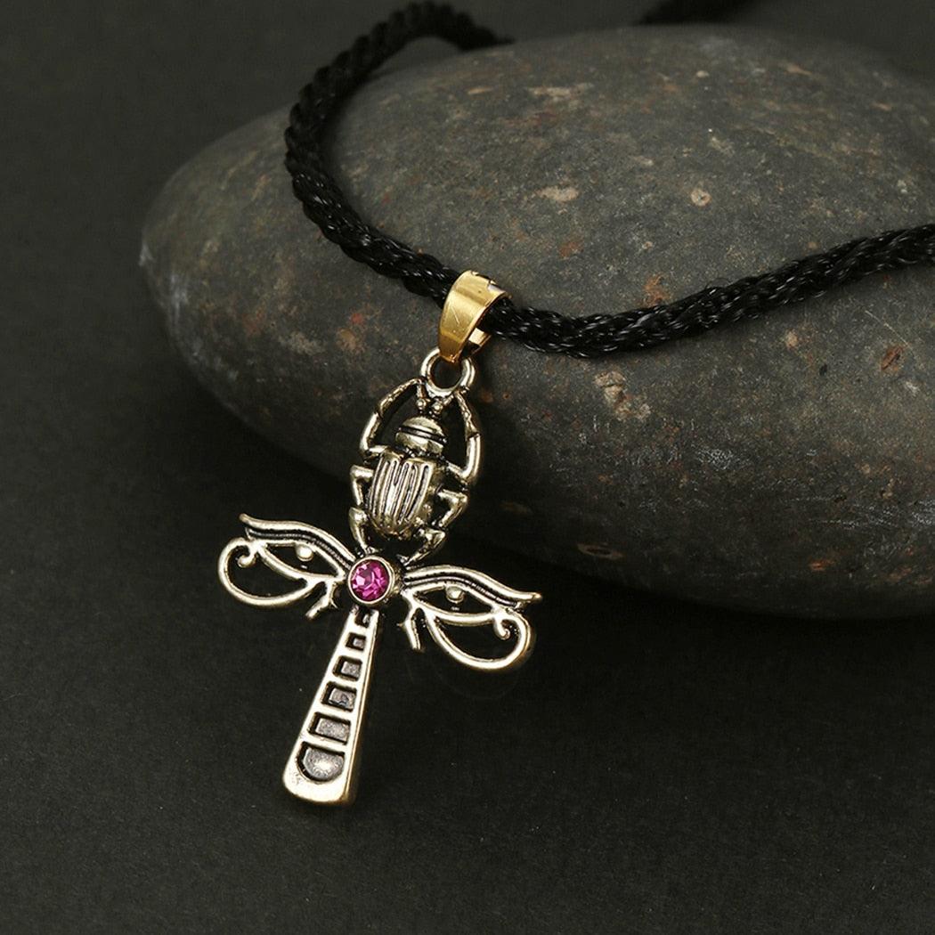 Pendentif porte-bonheur Egypte Scarabée