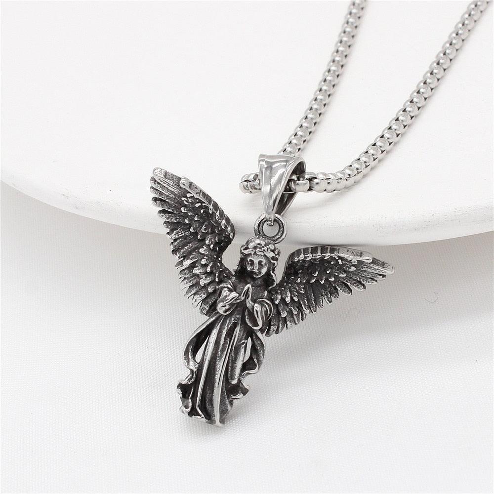 Pendentif amulette de protection ange gardien