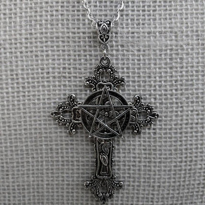 Pendentif talisman gothique pentagramme