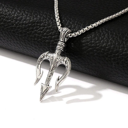 Collier talisman argent