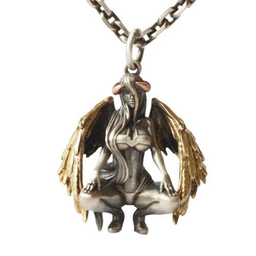 Collier protection ange et démon