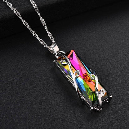Collier porte-bonheur arc-en-ciel