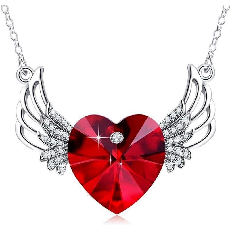 Pendentif talisman cœur et ange