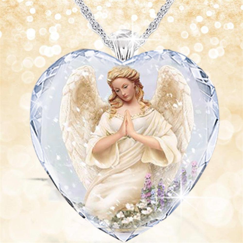 Pendentif porte-bonheur protection divine ange