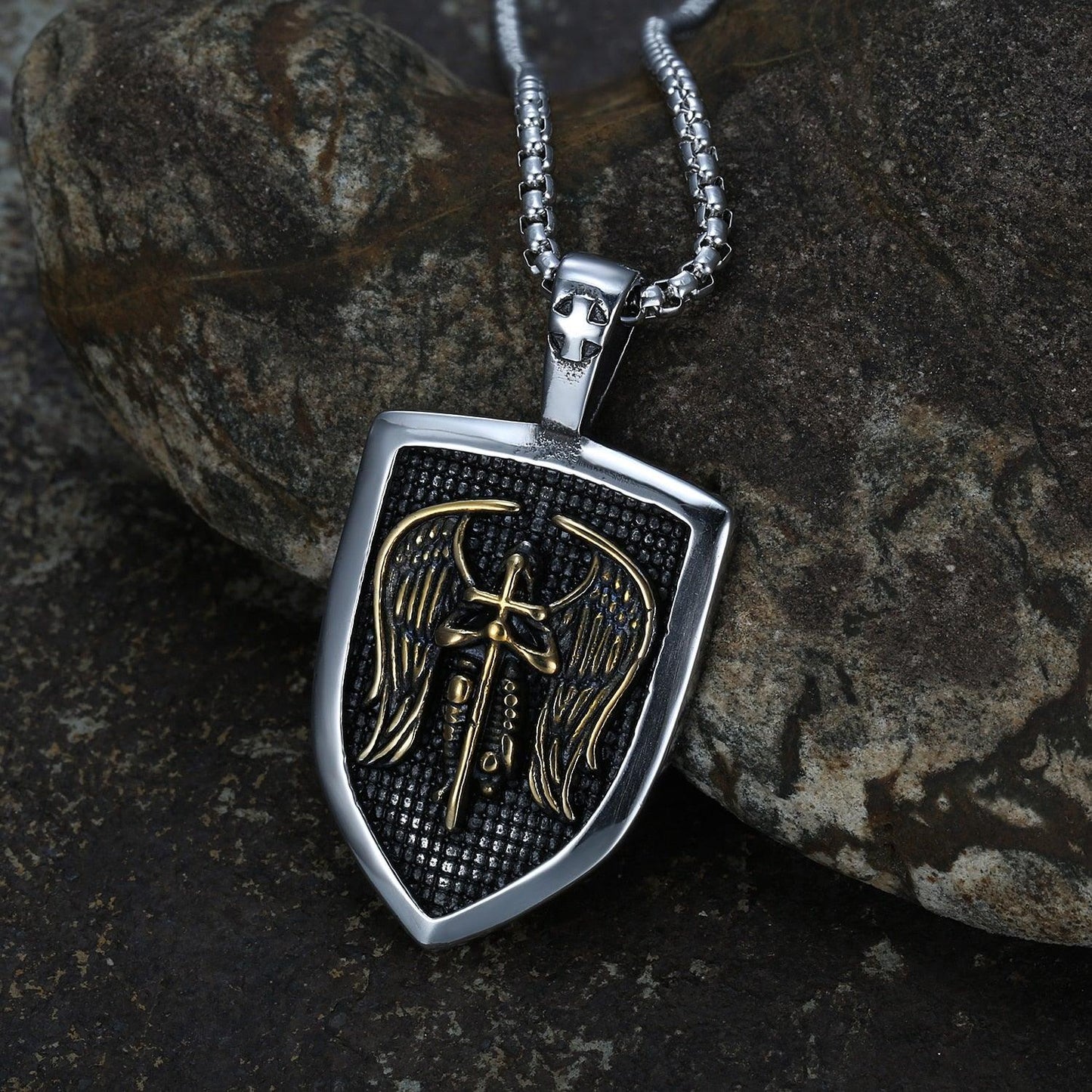 Collier talisman Archange Saint-Michel