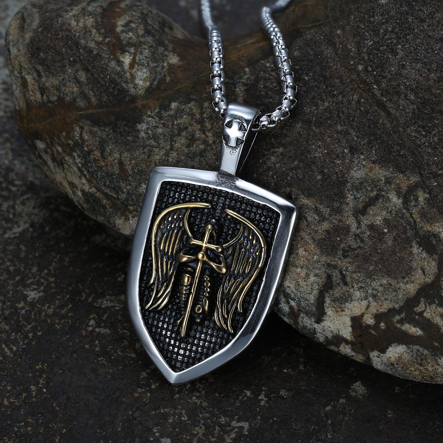 Collier talisman Archange Saint-Michel