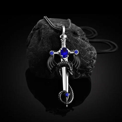 Pendentif dragon et croix