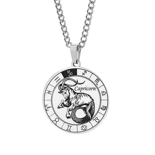 Collier porte-bonheur Capricorne signe du zodiaque astrologie
