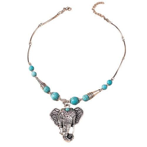 Collier porte-bonheur tibétain éléphant
