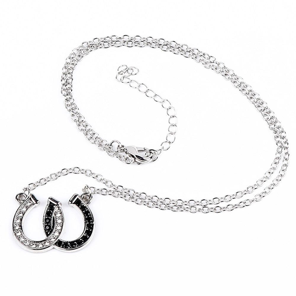 Collier porte-bonheur Fer à cheval chance