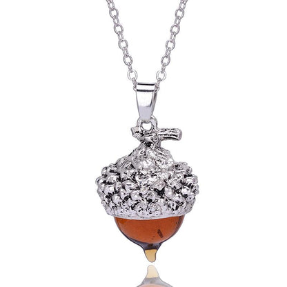 Collier porte-bonheur gland chance