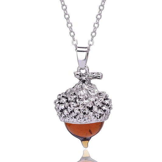 Collier porte-bonheur gland chance