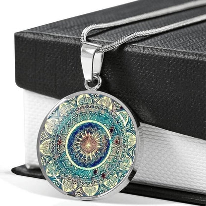Collier porte-bonheur mandala tibétain