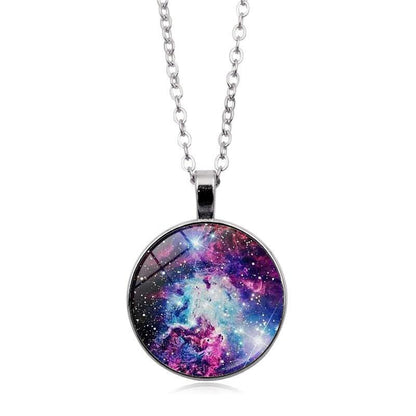 Collier porte-bonheur galaxie et nébuleuse