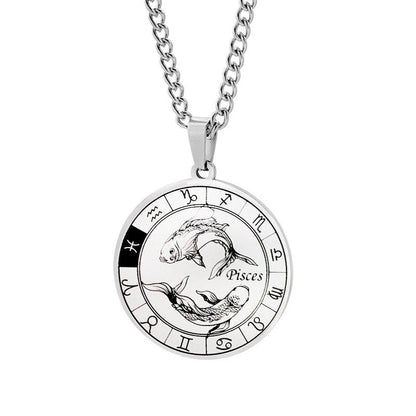 Collier Porte-bonheur Poissons signe du zodiaque astrologie