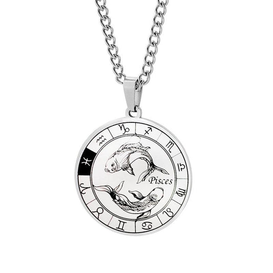 Collier Porte-bonheur Poissons signe du zodiaque astrologie