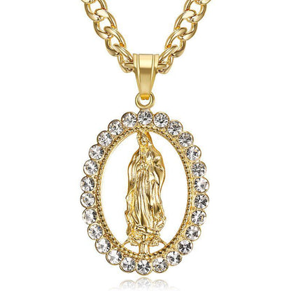 Collier porte-bonheur Vierge Marie